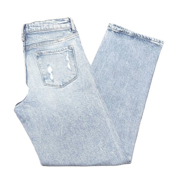 KanCan Light Sandblasted High Rise Porkchop Pocket Straight Jean - Picture 3 of 9